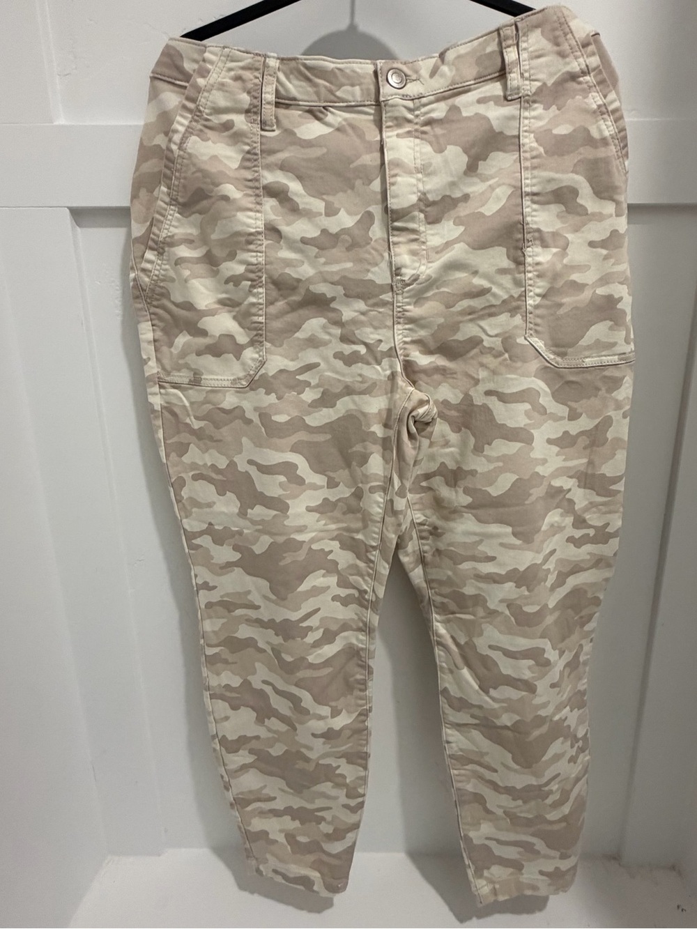 Knox Rose Beige Camo Utility Pants